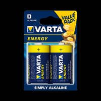 VARTA Energy Alkaline Batteries D 2 Pack