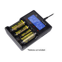 XTAR VC4 1-4 Cell Lithium Ion - NiMH Battery Charger with USB Input and LCD Display