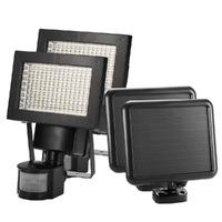 MOBI Pair 120 LED Solar Sensor Lights Outdoor Motion Detection Light Security Garden