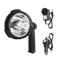 LIGHTFOX 25W Handheld Spot Light Rechargeable LED Spotlight Hunting Shooting 12V