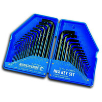Kincrome Hex Key Wrench Set 30 Piece Imperial & Metric HKW30