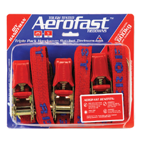 Aerofast 25mm x 5m Ratchet Tiedown 3pk HMTP