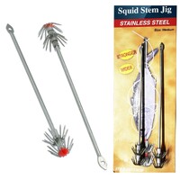 2 Pack of Medium Surecatch Stainless Steel Squid Stem Jigs - 15 cm Squid Pole
