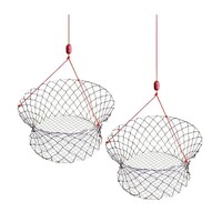 2 X Wilson Ready Rigged Wire Bottom Crab Nets- 2 Rings With Float And Rope