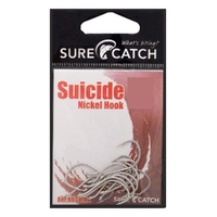 Surecatch Suicide Nickel Fishing Hooks - Size 1 Qty 15