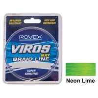 150yd Spool of 20lb Rovex Viros NXT Braided Fishing Line-Neon Lime Fishing Braid