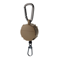 Dark Earth Daiichiseiko 360° Swivel Retractable Gear Tether With 2 Compartments