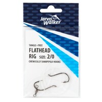 Jarvis Walker Size 2/0 Tangle Free Flathead Rig With Chemically Sharpened Hooks