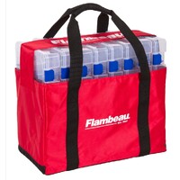Flambeau 5228 Large Fishing Tackle Tray Tote Bag with Eight 5007