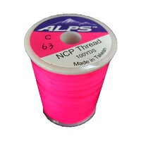 Alps 100yds of Luminous Red Rod Wrapping Thread - Size C (0.2mm) Rod Binding Cotton