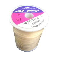 Alps 100yds of Tan Rod Wrapping Thread - Size C (0.2mm) Rod Binding Cotton