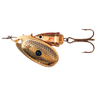Size 2 Blue Fox Vibrax Shad 6gm Spinner Lure - Gold Shad