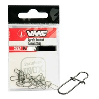 12 Pack of VMC 3537 Duolock Snaps - Stainless Steel with Black Nickel  Finish
