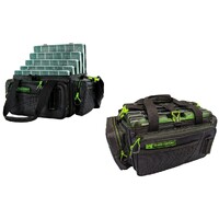 Evolution Drift Series Green Horizontal Fishing Tackle Bag With Five Tackle Trays