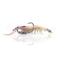 95mm Chasebait Heavy Flick Prawn Soft Plastic Fishing Lure with 7gm Lead Weight - Jelly Prawn