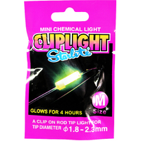 Medium Size Starlite Chemical Cliplight-Clip on Fishing Rod Tip Light-Glow Stick