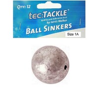 12 x Jarvis Walker 1A Ball Sinkers - Pre Packed 1A Ball Fishing Sinkers