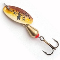 Size 2 Mepps XD Spinnerbait Lure - Brown and Gold