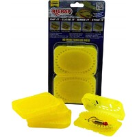 4 Pack of Rigrap 8512 Yellow Leader Rig Holders -Tangle Free Fishing Rig Storage