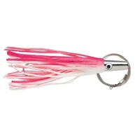 6 Inch Williamson Wahoo Catcher Rigged Trolling Lure - Pink/White