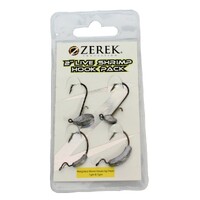 Zerek Jig Head and Weighted Worm Hook Pack for 2 Inch Live Shrimps -1gm and 3gms