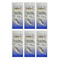 Wilson Bait Jigs Fishing Rig -Hook Sizes 4 & 6 Bulk 6pc