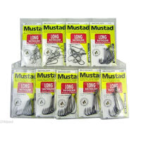 Mustad Long Baitholder- 9 Pce Pack-Sizes 8,6,4,2,1,1/0,2/0,3/0,4/0 Entire Range