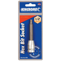 Kincrome Hex Bit Socket Imperial 1/2" Drive 1/4" HS8