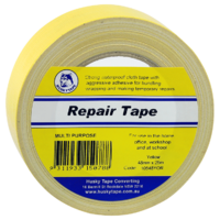 Husky Tape 24x Pack 105 Yellow Cloth Tape Retail 48mm x 25m