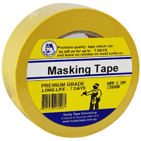 Husky Tape 36x Pack 1260 7 Day Premium Masking Retail Label 25mm x 50m
