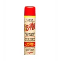 6x Bushman Personal Insect Repellent Ultra Aerosol 60g