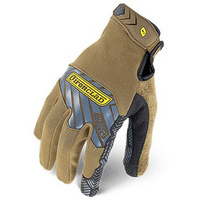 Ironclad Command Grip Brown Work Gloves Size S
