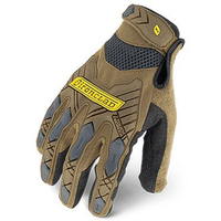 Ironclad Command Impact Brown Work Gloves Size M