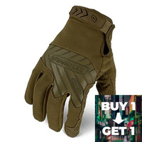 Ironclad Command Tactical Grip Coyote Work Gloves Buy 1 Get 1 Free