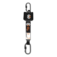 Linq Self Retracting 2.5m Webbing Lanyard with Hardware KS X2 IRW225KSKS