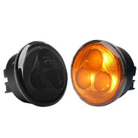 LIGHTFOX Pair LED Turn Signal Light for Jeep Wrangler JK 2007-2017 OEM