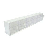 Tilt Bin Storage Unit 6 Bins White