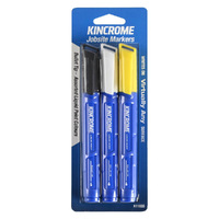 Kincrome Mixed Colours Paint Marker - 3 Pack K11833