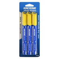 Kincrome Yellow Paint Marker - 3 Pack K11835