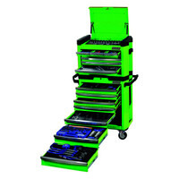 Kincrome Tool Workshop Contour 472 Piece 15 Drawer 1/4, 3/8 & 1/2 Drive Monster Green K1500G