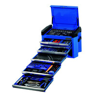 Kincrome Tool Chest Contour 328 Piece 8 Drawer 1/4, 3/8 & 1/2 Drive Electric Blue K1502