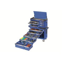 Kincrome 17 Drawer Tool Chest Metric & Imperial 1/4, 3/8 & 1/2" Drive Electric Blue K1505