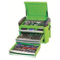 Kincrome Tool Chest Contour 8 Drawer 1/4", 3/8" & 1/2" Drive 207 Piece Imperial & Metric Monster Green K1509G