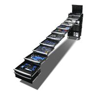 Kincrome 575 Piece Contour 29" 11 Drawer Workshop Tool Kit - Black K1956B 