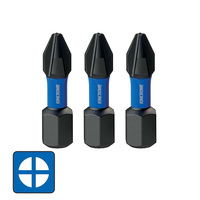 Kincrome Impact Bit Ph#2 25mm 3 Pack K21229