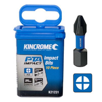 Kincrome Impact Bit Ph#2 25mm 10 Pack K21231