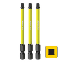 Kincrome Impact Bit Sq#3 75mm 3 Pack K21298