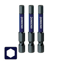 Kincrome Impact Bit Hex 2mm 50mm 3 Pack K21303