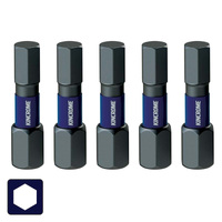 Kincrome Impact Bit Hex 2.5mm 25mm 5 Pack K21311
