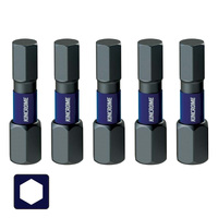 Kincrome Impact Bit Hex 4mm 25mm 5 Pack K21329
